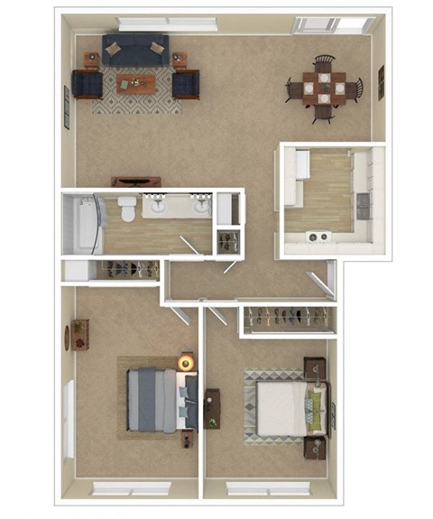 2x1 Floor Plan